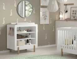 Vipack Kommode »Smile, Wickelregal mit 3 Fächern, MDF weiß lackiert« B/H/T ca. 88x95,3x54,4cm, Fläche für Wickelauflage B: 77 x T: 51 cm,ohne Wickelauflage, feste Böden, bietet viel Stauraum