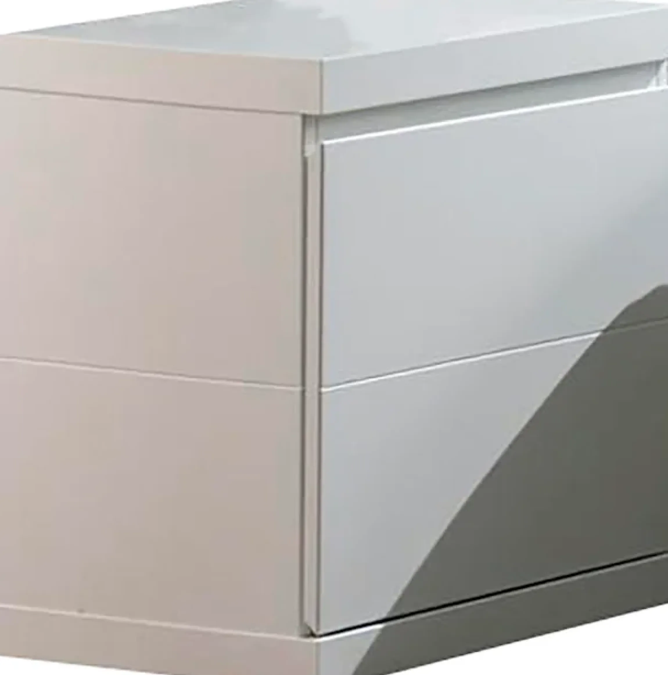 Vipack Nachtschrank Made in Europe,Nachtkonsole in gradlinigem Design, mit 1 Tür, Ausf. Weiß lackiert
