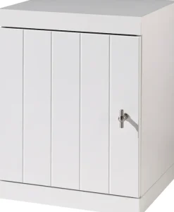 Vipack Nachtschrank Made in Europe,Nachtkonsole rechts oder links anstellbar, mit 1 Drehtür, Ausf. Weiß