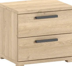 Vipack Nachtschrank »SAM mit 2 geräumigen Schubladen, universell einsetzbar« (B/H/T ca. 50x46,7x39 cm) Schubladen mit Soft-Close,Pflegeleichte Oberfläche in Eiche Dekor