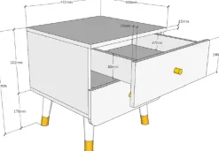 Vipack Nachttisch »Billy« Made in Europe,