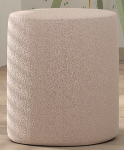 Vipack Polsterhocker »Moon, Hocker in rund, mit flauschigem Bouclé Stoff« B/H/T ca. 41x41,5x41cm, bis 80 kg belastbar,als Sitzgelegenheit o. Nachttisch, 41 cm ∅ , Bouclé Stoff, in 4 Farben
