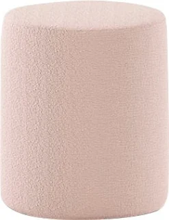Vipack Polsterhocker »Moon, Hocker in rund, mit flauschigem Bouclé Stoff« B/H/T ca. 41x41,5x41cm, bis 80 kg belastbar,als Sitzgelegenheit o. Nachttisch, 41 cm ∅ , Bouclé Stoff, in 4 Farben