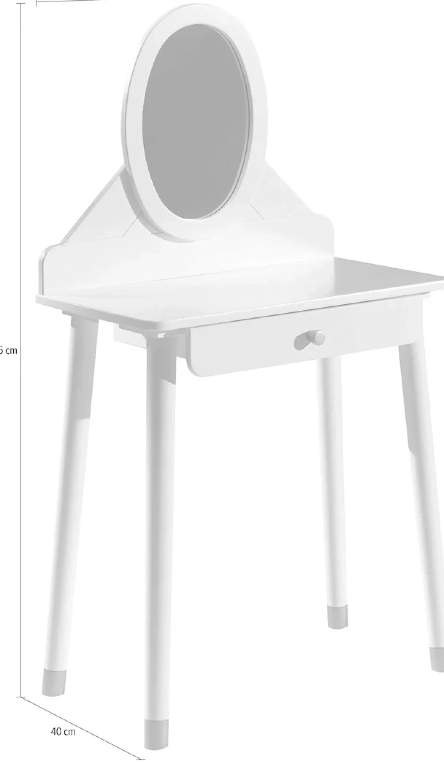 Vipack Schminktisch »Billy« Made in Europe,MDF-Oberfläche