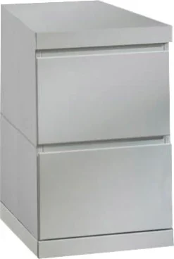 Vipack Schreibtisch Made in Europe,Feststehender Schreibtisch-Container mit 2 großen Schubladen