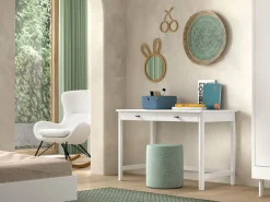Vipack Schreibtisch »Schreibtisch Forrest aus Massivholz, Made in Europe, zeitloses Design« B/H/T ca. 120x77x60 cm, in zwei Ausführungen erhältlich,,mit 2 Schubladen (Soft-Close), stabil und standfest gebaut
