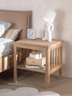 Vipack Sideboard »Nachtkonsole aus massvier Eiche natur geölt, zeitloses Design« B/H/T ca. 120x77x60 cm, mit 1 Fachboden, seitlich Sprossen,mit 1 Fachboden, stabil und standfest gebaut