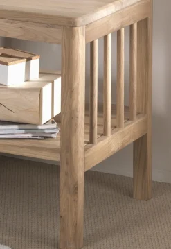 Vipack Sideboard »Nachtkonsole aus massvier Eiche natur geölt, zeitloses Design« B/H/T ca. 120x77x60 cm, mit 1 Fachboden, seitlich Sprossen,mit 1 Fachboden, stabil und standfest gebaut
