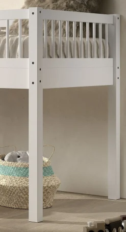 Vipack Spielbett Made in Europe,aus massiver Eiche geölt, LF 90x2000cm, RR, Leiter u. Absturzschutz