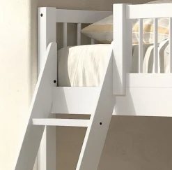 Vipack Spielbett Made in Europe,aus massiver Eiche geölt, LF 90x2000cm, RR, Leiter u. Absturzschutz