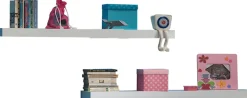 Vipack Wandboard Set, Made in Europe, 2 Stk. tlg. Wandregal-Set in moderner Optik und mit verdeckter Montage
