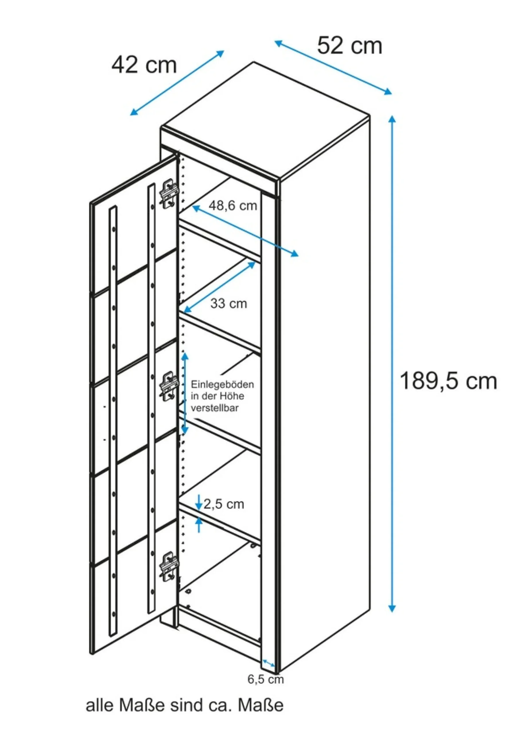 VOGL Möbelfabrik Aktenschrank »Toronto« in 2 Breiten, teilmassiv, Fächer für Aktenordner, Made in Germany