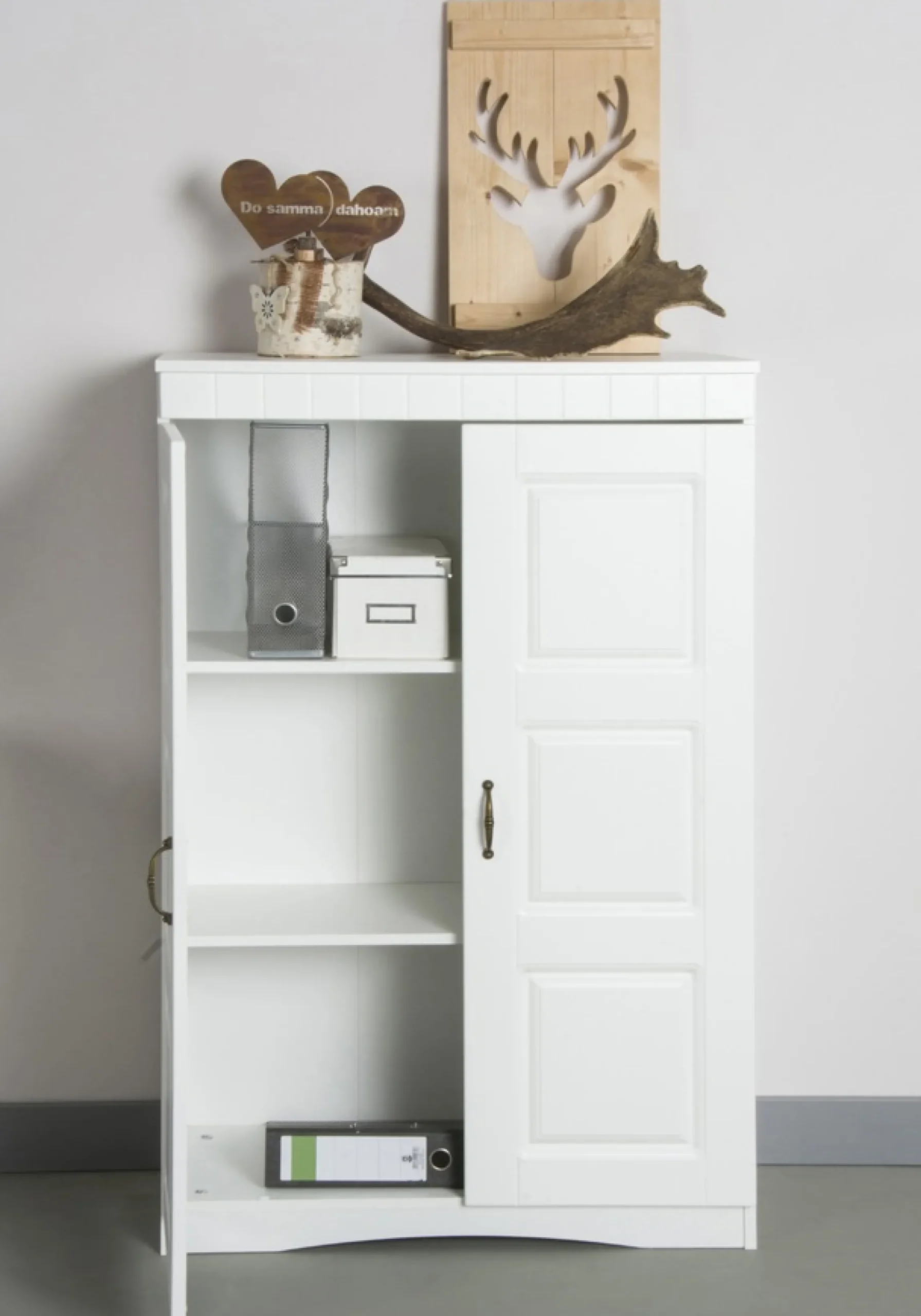 VOGL Möbelfabrik Aktenschrank »Hans« mit Metallgriffen, 3 große Fächer, Höhe 124 cm Made in Germany