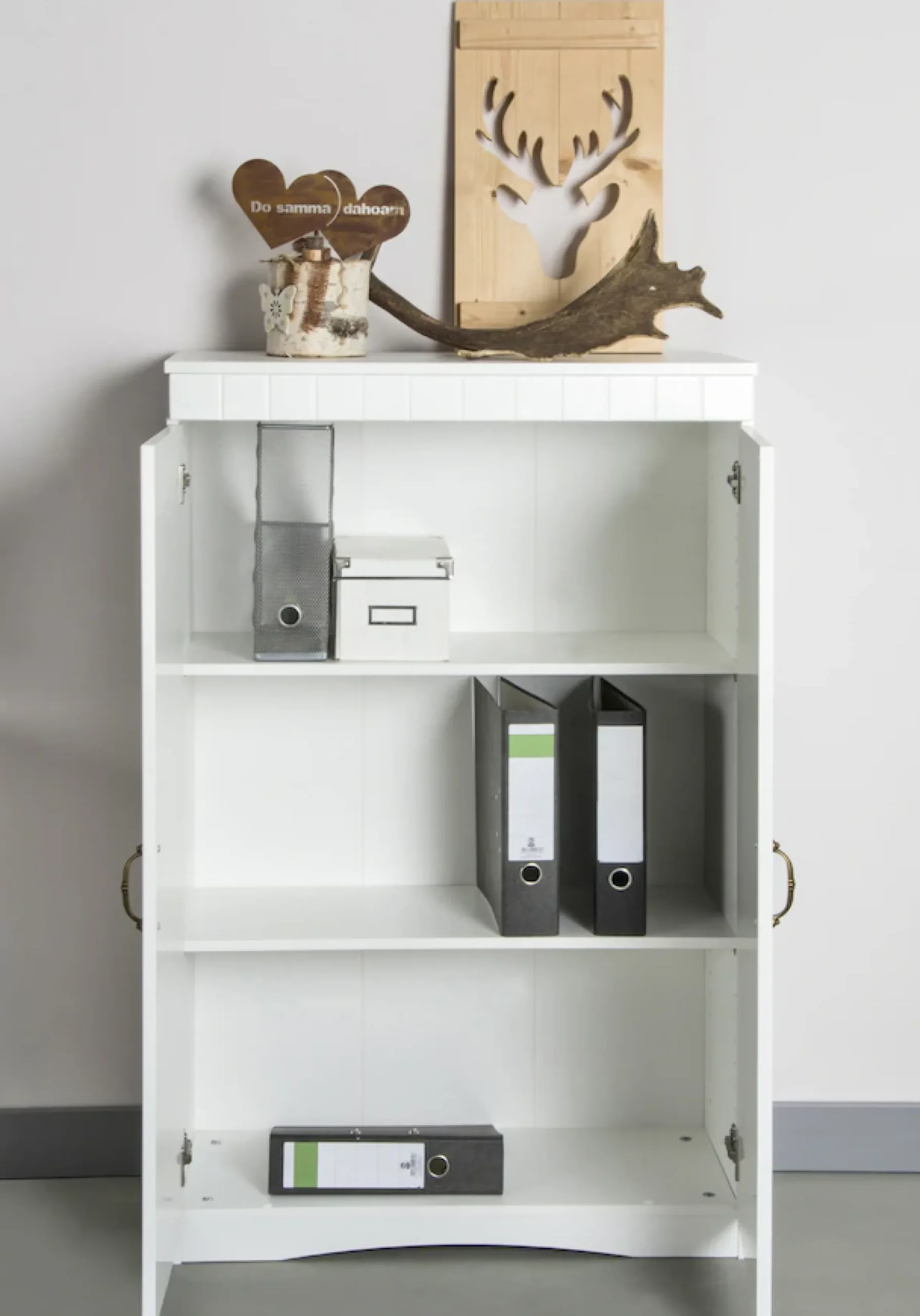 VOGL Möbelfabrik Aktenschrank »Hans« mit Metallgriffen, 3 große Fächer, Höhe 124 cm Made in Germany