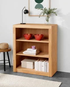 VOGL Möbelfabrik Bücherregal »Toronto« in 2 Höhen, Breite 90 cm, teilmassiv, Made in Germany