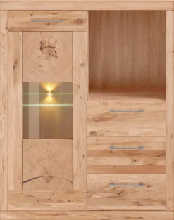 VOGL Möbelfabrik Highboard Breite 107 cm, Teilmassivholz, Made in Germany
