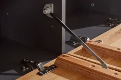 VOGL Möbelfabrik Lowboard »1237« Breite 184 cm, hängend und stehend, Front Eiche furniert