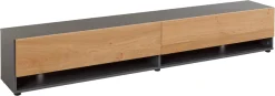VOGL Möbelfabrik Lowboard »1237« Breite 184 cm, hängend und stehend, Front Eiche furniert