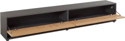 VOGL Möbelfabrik Lowboard »1237« Breite 184 cm, hängend und stehend, Front Eiche furniert