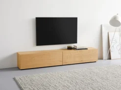 VOGL Möbelfabrik Lowboard »1237« Breite 184 cm, hängend und stehend, Front Eiche furniert