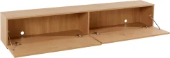 VOGL Möbelfabrik Lowboard »1237« Breite 184 cm, hängend und stehend, Front Eiche furniert