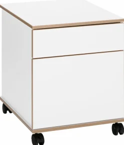 VOGL Möbelfabrik Rollcontainer »Trelle« Türen mit Soft-Close, Grifflose Optik