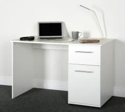 VOGL Möbelfabrik Schreibtisch »Tobi, mit einer Tür und einem Schubkasten« optional mit Tastaturauszug, Breite 115 cm