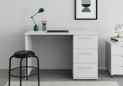VOGL Möbelfabrik Schreibtisch »Tobi, mit 3 Schubkästen« optional mit Tastaturauszug, Breite 115 cm