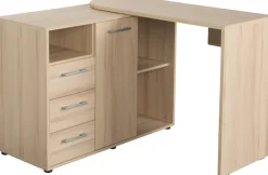 VOGL Möbelfabrik Schreibtisch »1246 mit schwenkbarer Tischplatte« platzsparend, Breite 98-149 cm, Made in Germany