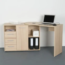 VOGL Möbelfabrik Schreibtisch »1246 mit schwenkbarer Tischplatte« platzsparend, Breite 98-149 cm, Made in Germany