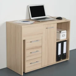 VOGL Möbelfabrik Schreibtisch »1246 mit schwenkbarer Tischplatte« platzsparend, Breite 98-149 cm, Made in Germany