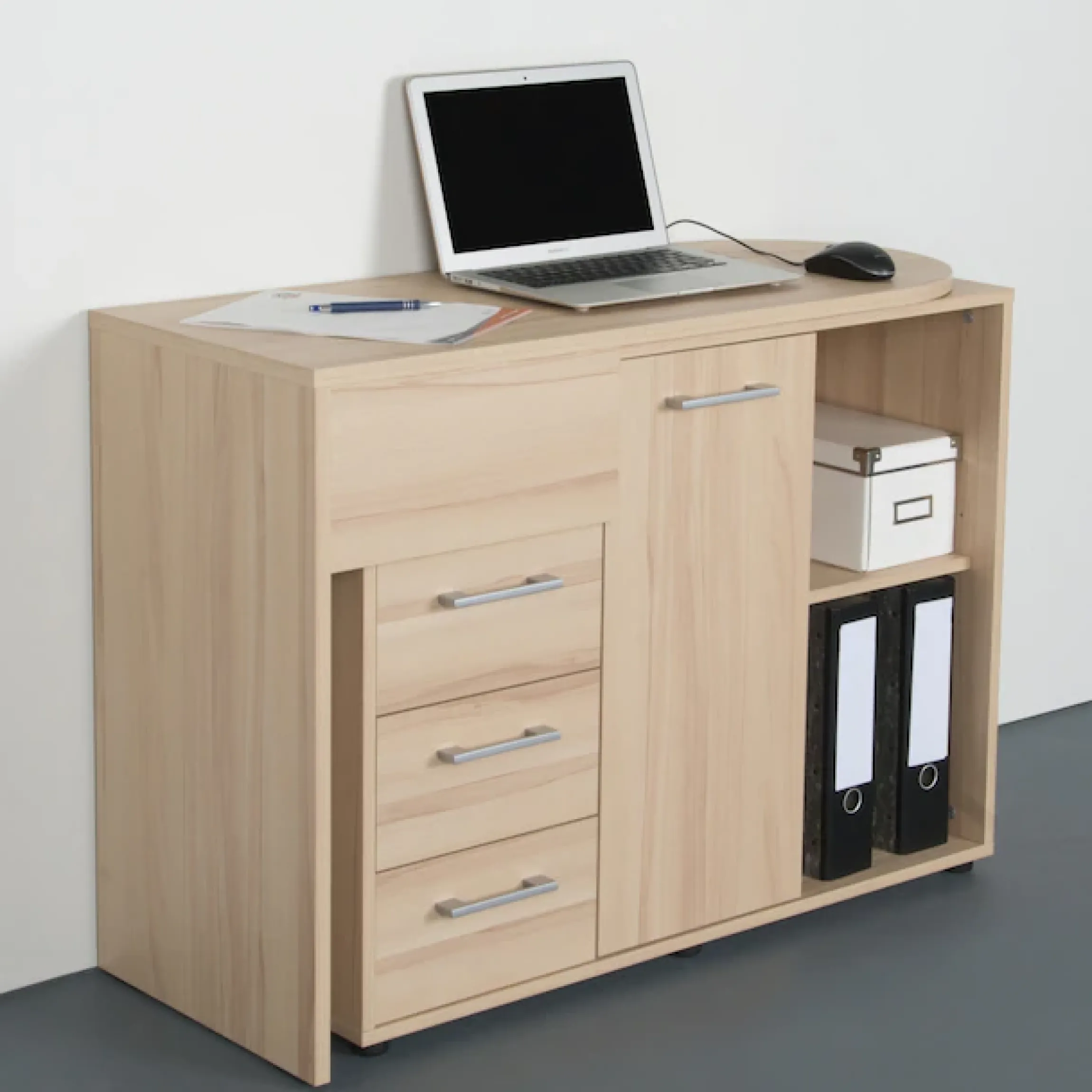 VOGL Möbelfabrik Schreibtisch »1246 mit schwenkbarer Tischplatte« platzsparend, Breite 98-149 cm, Made in Germany