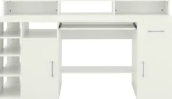 VOGL Möbelfabrik Schreibtisch »Timra mit Monitoraufsatz, Tastaturauszug & Towerfach,« Breite 154 oder 178 cm, Made in Germany