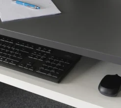VOGL Möbelfabrik Schreibtisch »Barrie mit 2-farbigem Tastaturauszug« in 2 Breiten, 2,5 cm Tischplattenstärke, Made in Germany