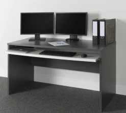VOGL Möbelfabrik Schreibtisch »Barrie mit 2-farbigem Tastaturauszug« in 2 Breiten, 2,5 cm Tischplattenstärke, Made in Germany