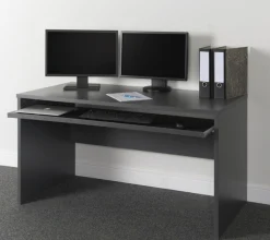 VOGL Möbelfabrik Schreibtisch »Barrie mit 2-farbigem Tastaturauszug« in 2 Breiten, 2,5 cm Tischplattenstärke, Made in Germany