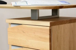 VOGL Möbelfabrik Schreibtisch »Erik« mit Schweizer Kante, teilmassiv, Breite 150 cm, Made in Germany