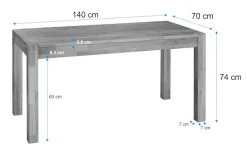 VOGL Möbelfabrik Schreibtisch »Toronto« Breite 140 cm, Made in Germany