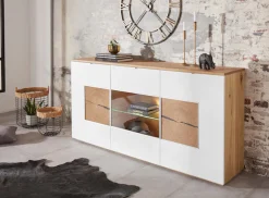 VOGL Möbelfabrik Sideboard Breite 180 cm mit Hirnholzelement