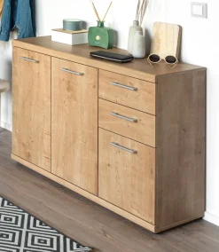 VOGL Möbelfabrik Sideboard »Sunny« mit 3 Türen und 2 Schubkästen