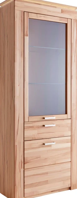 VOGL Möbelfabrik Vitrine in 2 versch. Breiten, mit viel Stauraum, teilmassiv