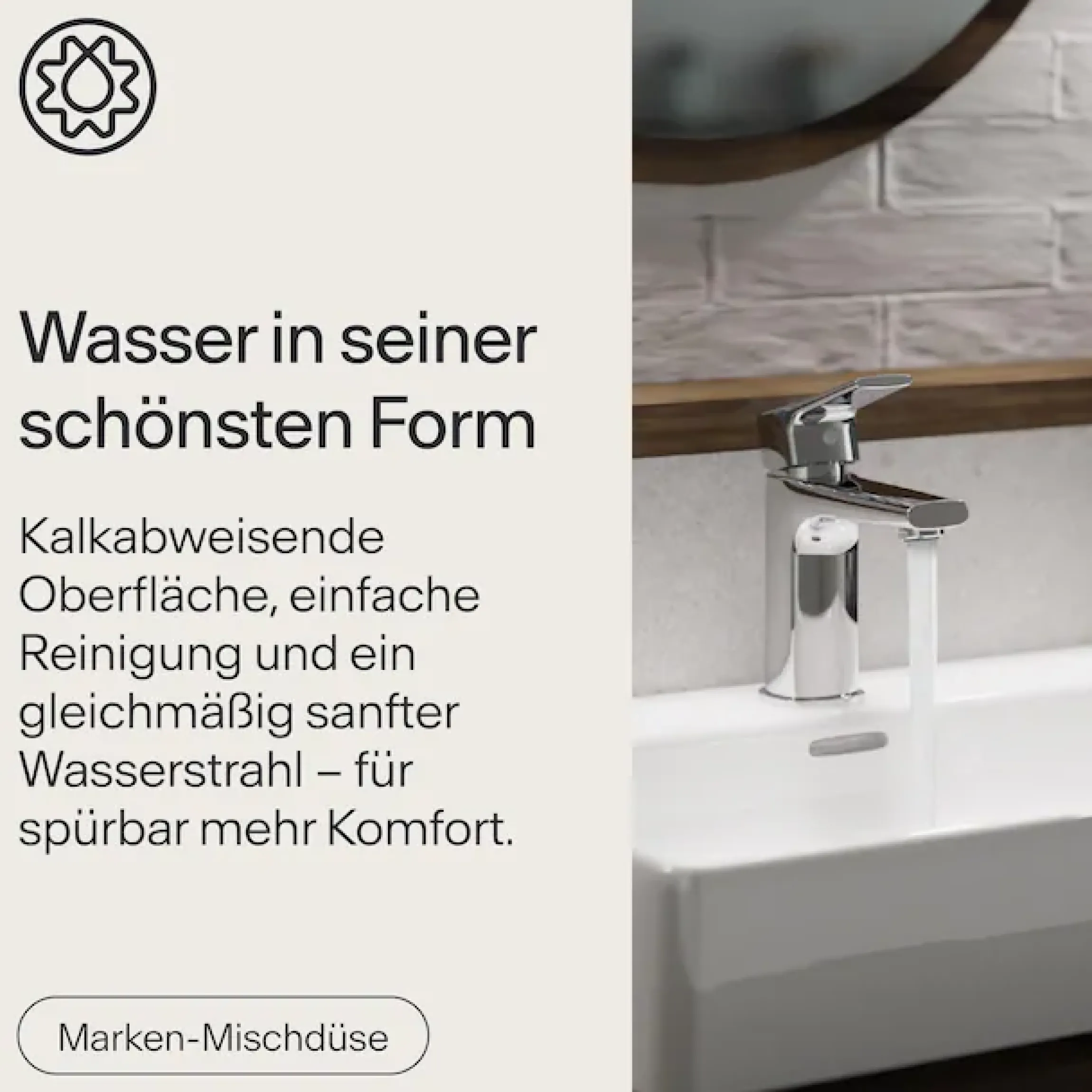 WASSERWERK Waschtischarmatur »WT 13« inkl. Popup, wassersparend