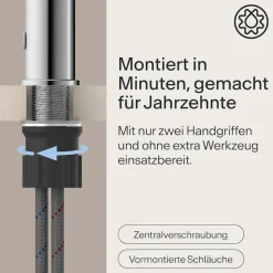 WASSERWERK Waschtischarmatur »WT 13« inkl. Popup, wassersparend