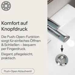 WASSERWERK Waschtischarmatur »WT 12« inkl. Popup, wassersparend
