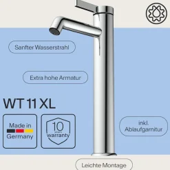 WASSERWERK Waschtischarmatur »WT 11« inkl. Popup, wassersparend