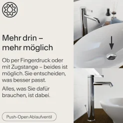 WASSERWERK Waschtischarmatur »WT 11« inkl. Popup, wassersparend