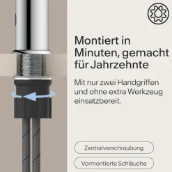 WASSERWERK Waschtischarmatur »WT 11« inkl. Popup, wassersparend
