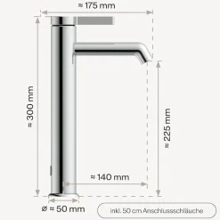 WASSERWERK Waschtischarmatur »WT 11« inkl. Popup, wassersparend