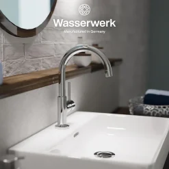 WASSERWERK Waschtischarmatur »WT 14« inkl. Popup, 360° schwenkbar, geräuscharm, wassersparend
