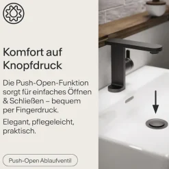 WASSERWERK Waschtischarmatur »WT 15« inkl. Popup, wassersparend